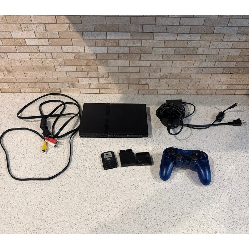 Sony PS2 Slim Console SCPH75001 Black Bundle Tested‎